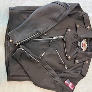 Harley-Davidson Black Leather Motorcycle Jacket